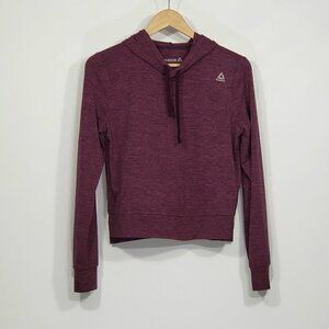 Reebok  Purple Hooded Long Sleeve T-shirt  Women's Size Small